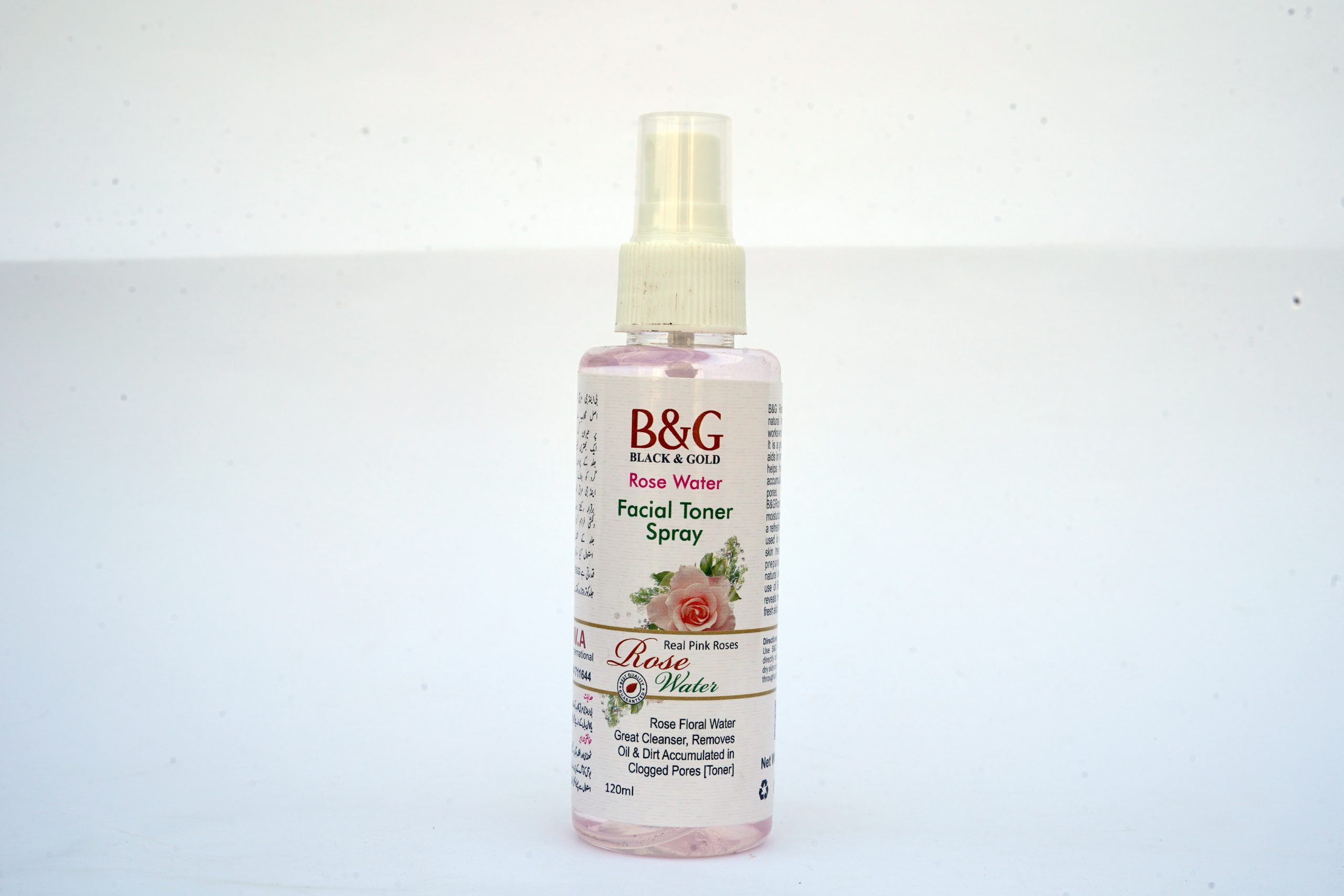 B&G Rose Water Facial Toner Spray Single